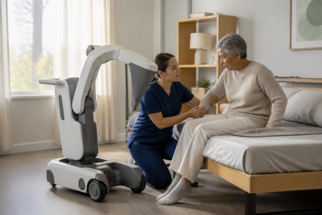 Trusting care robots starts with a human handoff